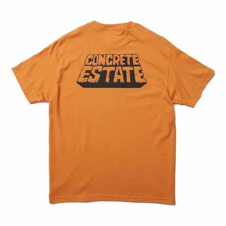 HOMBRE NINO / S/S PRINT TEE (CONCRETE ESTATE) / ORANGE