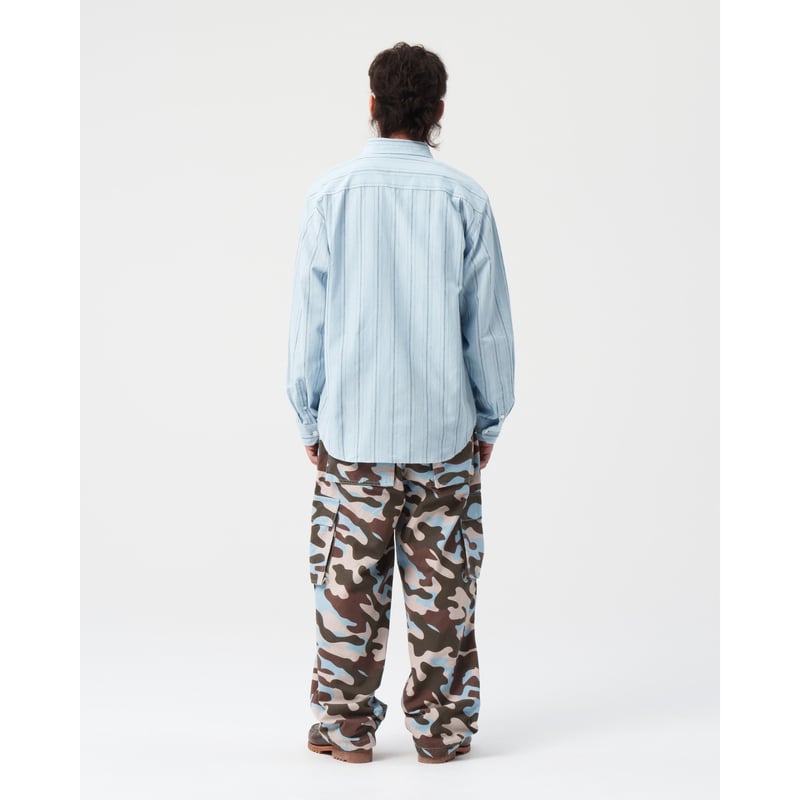 BoTT / LIGHTWEIGHT STRIPE SHIRT / LIGHT BLUE |