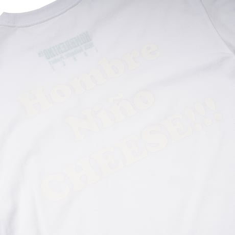 HOMBRE NINO / S/S PRINT TEE (CHEESE!!!) / BLACK