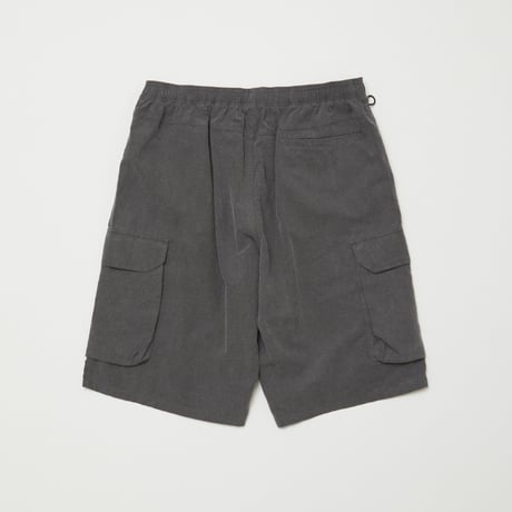 BAL / COTTON  LINEN CARGO SHORT / BLACK