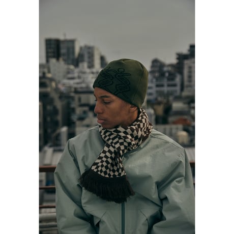 COMFORTABLE REASON / DANCING DNA BEANIE / OLIVE