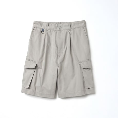 tone / TWILL CARGO SHORTS / SILVER