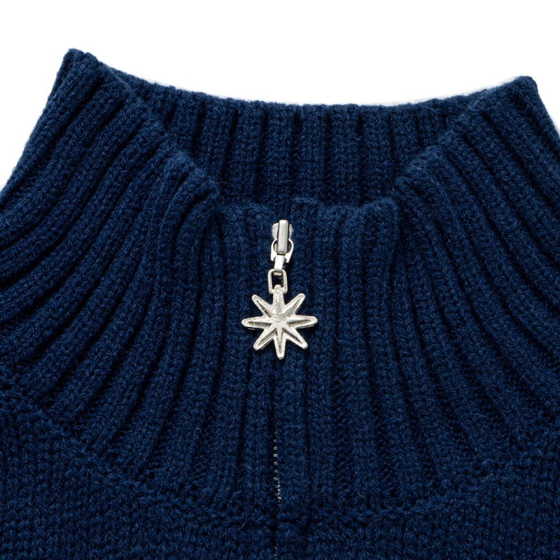 BoTT・HALF-ZIP DS KNIT BoTT / HALF-ZIP DRIVERS KNIT / NAVY | Sophomore