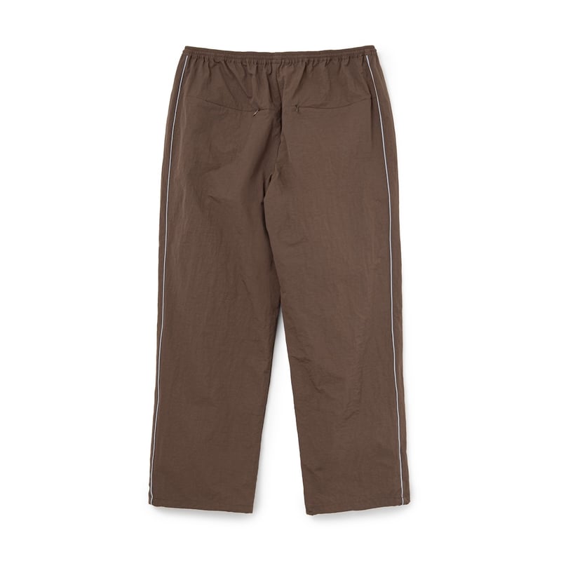 SOL soonerorlater / NYLON TRACK PANTS / BROWN |