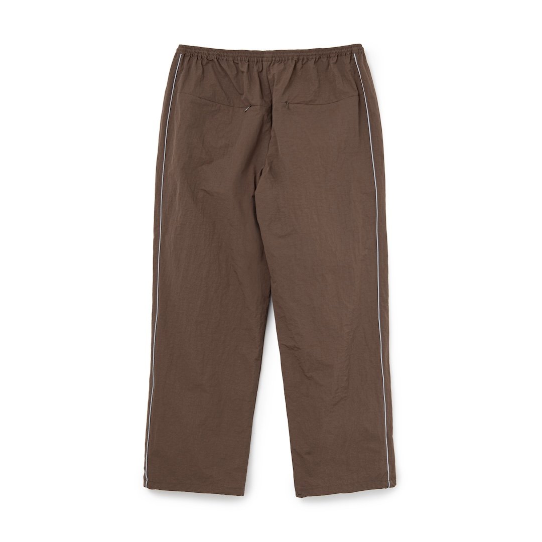 SOL soonerorlater / NYLON TRACK PANTS / BROWN |