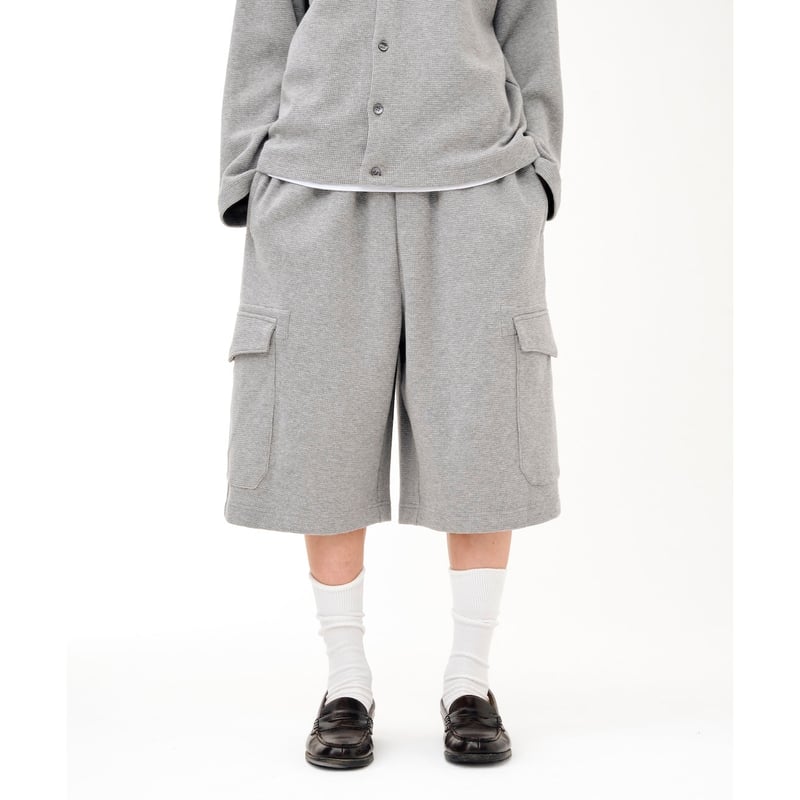 SOL soonerorlater / WAFFLE CARGO SHORTS / GRAY
