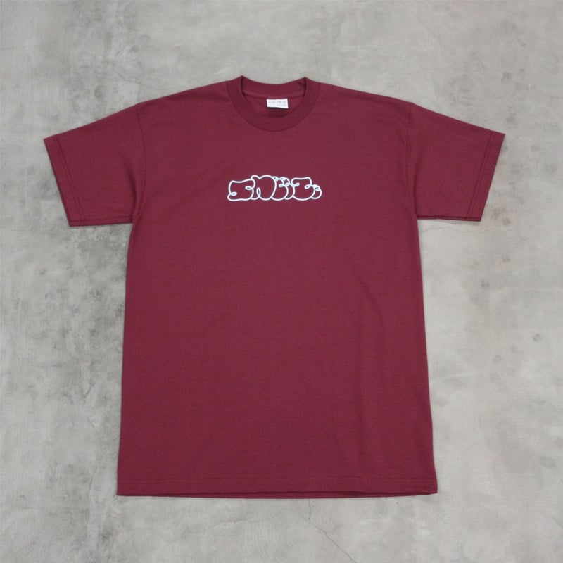 SNEEZE MAGAZINE / SNEEZE LOGO TEE / BURGUNDY w/