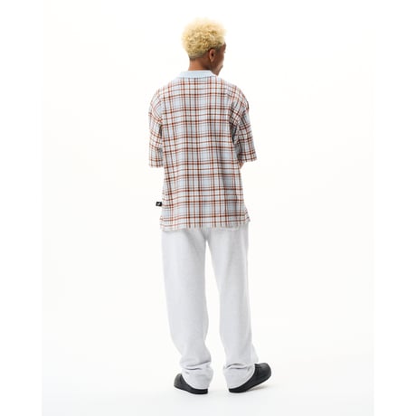 BoTT / PLAID S/S POLO SHIRT / BLUE