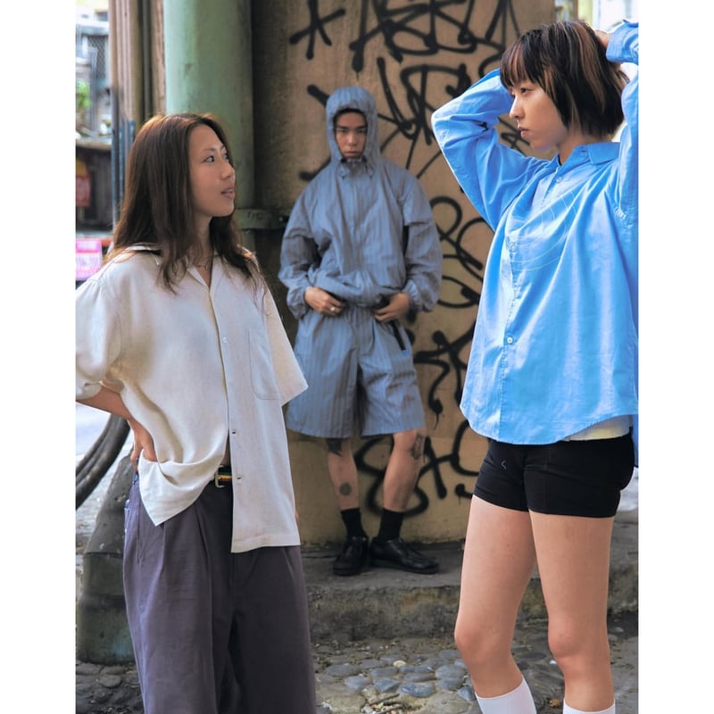 SOL soonerorlater / STRIPE NYLON HOODED JACKET