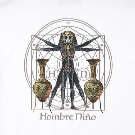 HOMBRE NINO / S/S PRINT TEE (MASK) / BLACK