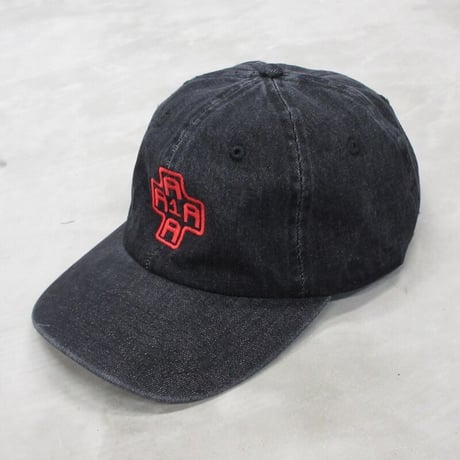 A1A (AWONA) / DENIM LOGO 6 PANEL / BLACK DENIM