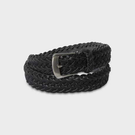 PHIGVEL MAKERS & Co. / LEATHER MESH BELT / BLACK