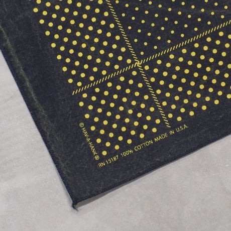 HAV-A-HANK / OVER DYED DOTS HANKY / YELLOW
