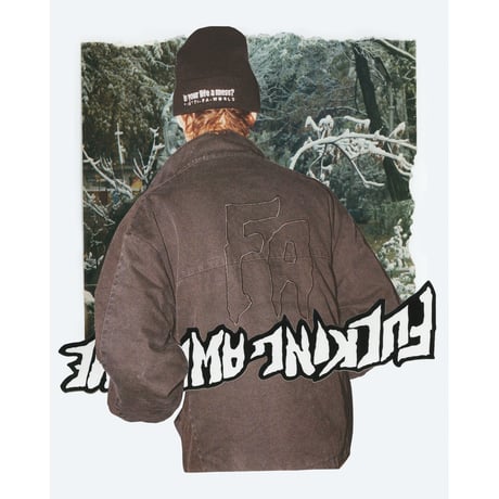 FUCKING AWESOME / WAX PUFFER JACKET / BLACK