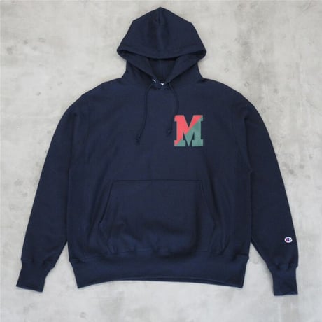 M.V.P. / COLLEGE M LOGO HOOD SWEAT / NAVY