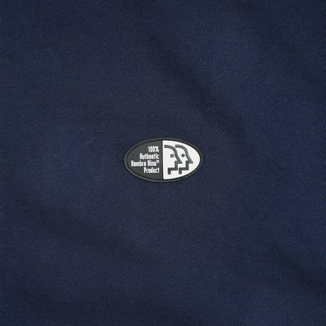 HOMBRE NINO / ZIP UP CREW NECK (RUBBER LOGO) / GRAY
