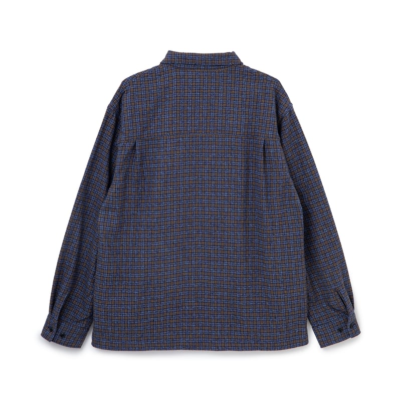BoTT / ZIP UP FLANNEL SHIRT / NAVY | Sophomore
