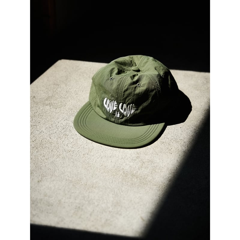 GARBAGE / SOFT BRIM 6 PANEL CAP (LOVE) / KHAKI