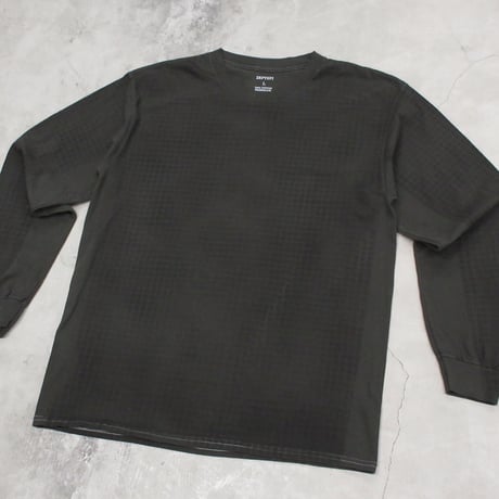 ZEPTEPI & Co. / LS TEE / GRID CAMO / BLACK