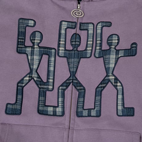 SOL soonerorlater / 3GUYS PADDED ZIP HOODIE / PURPLE