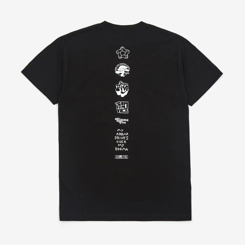 GIMME FIVE / MY KARMA TEE / BLACK/WHITE | Sopho