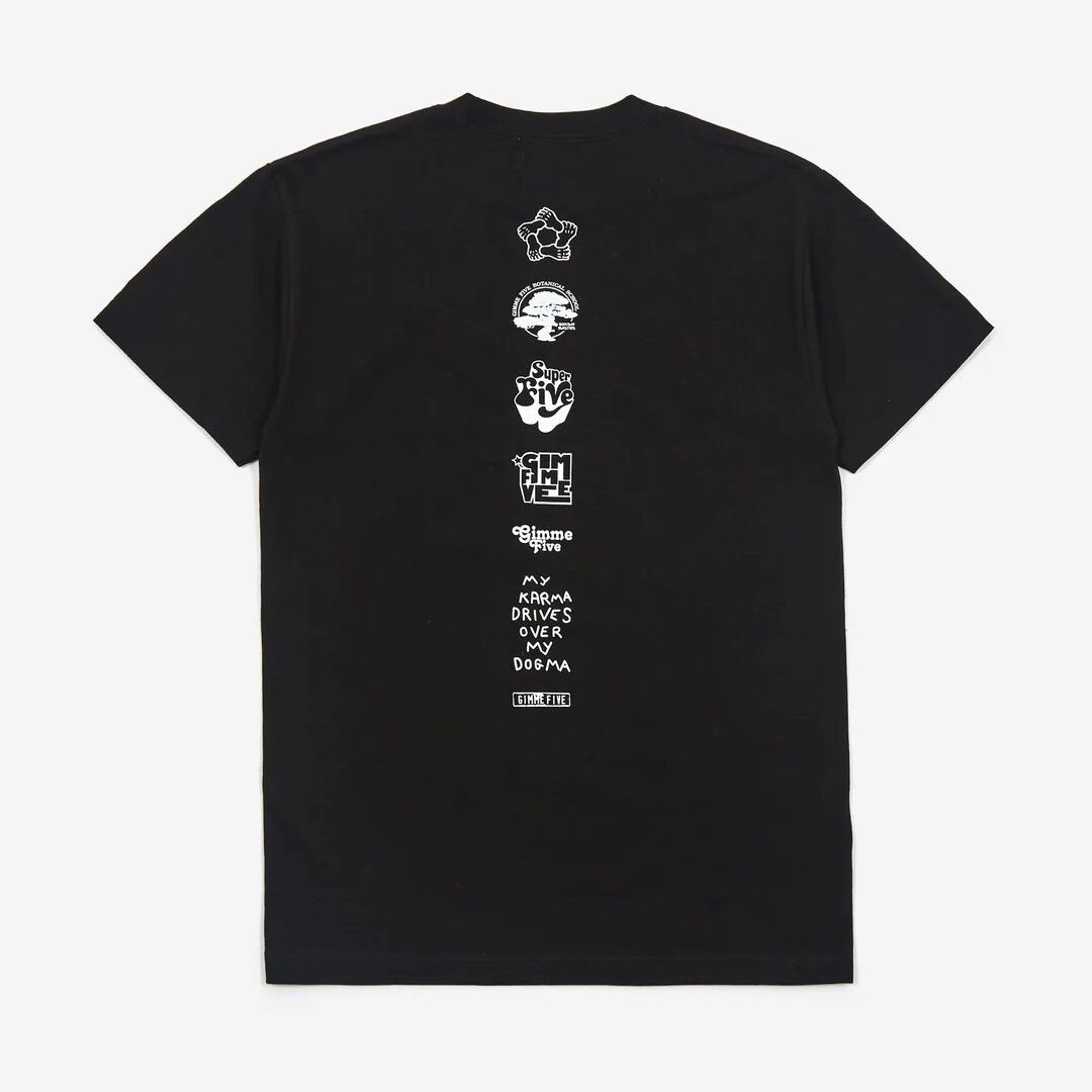 GIMME FIVE / MY KARMA TEE / BLACK/WHITE | Sopho