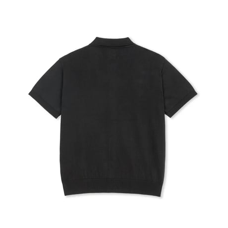 POLAR SKATE CO. / MILES SS CARDIGAN / DOUBLE P / BLACK
