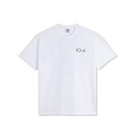 POLAR SKATE CO. / STROKE LOGO TEE / WHITE