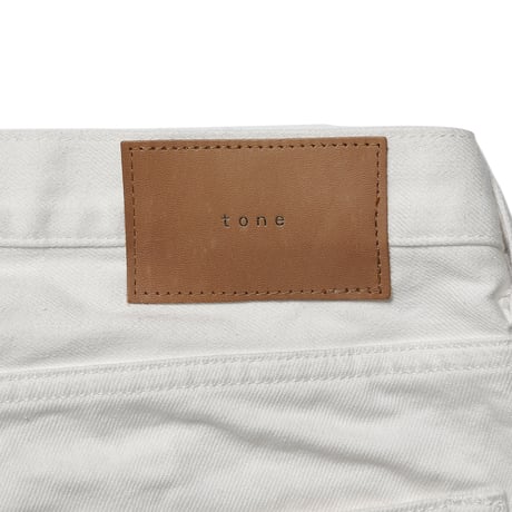 tone / 5 POCKET STRAIGHT DENIM / WHITE