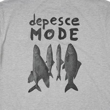 GARBAGE / POCKET TEE (DEPESCE MODE) / ASH GREY (BLACK PRINT)