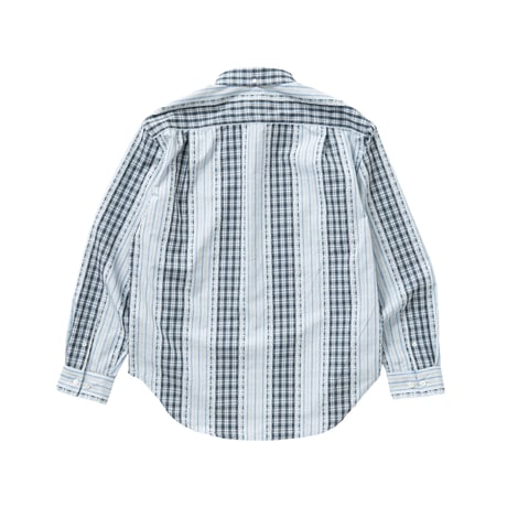 SPECIAL GUEST K.K. / PATTERN MIX SHIRT / BLUE
