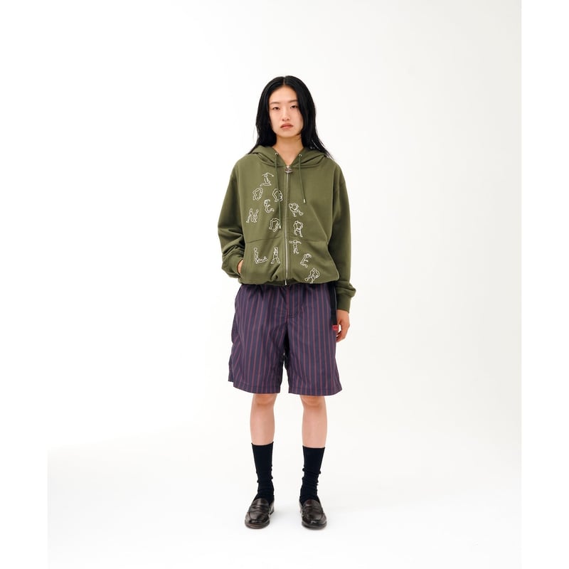 SOL soonerorlater / YOGA ZIP HOODIE / GREEN | S