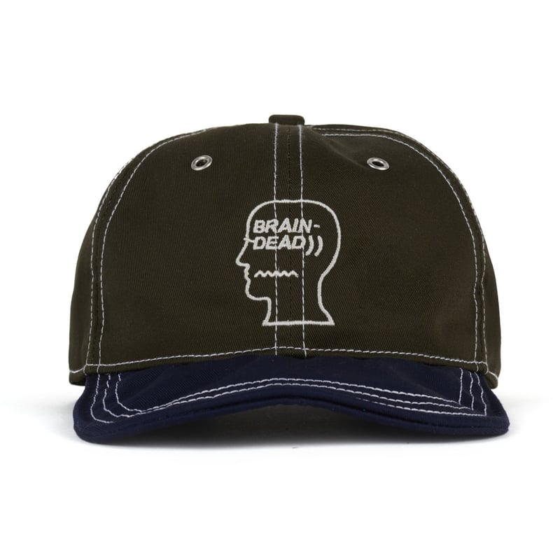 BRAIN DEAD / WIRE BRIM 6 PANEL HAT / FOREST GRE