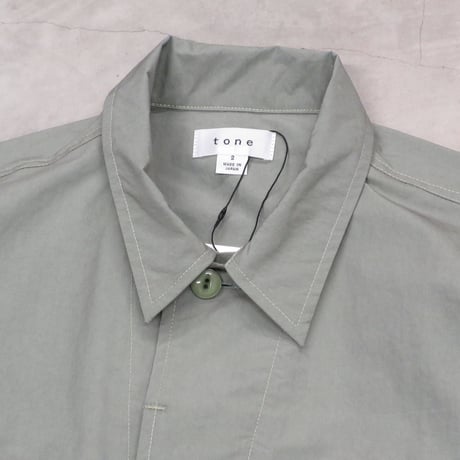 tone / COTTON NYLON GARDEN JACKET / MOSS