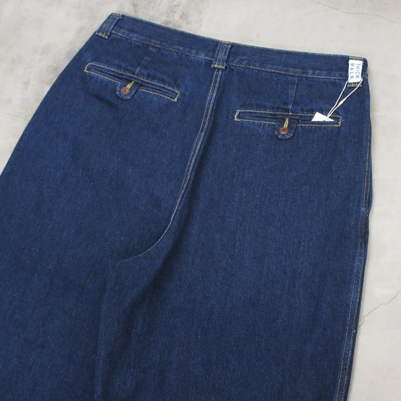 NOROLL / THICK WALK PANTS / BLUE DENIM | Sophomore