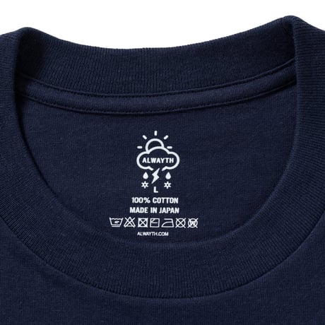 ALWAYTH / TAGLESS 2 PACK T-SHIRTS / CHARCOAL & NAVY