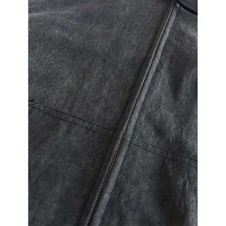 COMFORTABLE REASON / PIGMENT COATING HOODED JACKET / BLACK