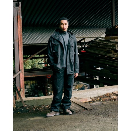 tone / ARM POCKET WOOL TURTLE NECK L/S SHIRT / CAMEL