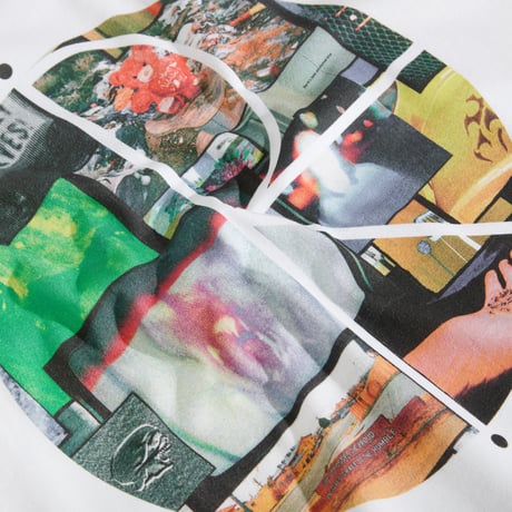 POLAR SKATE CO. / TEE / FILL LOGO / OURSELVESE COLLAGE / WHITE