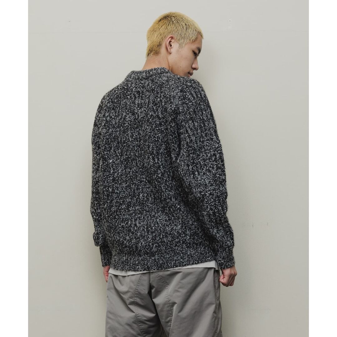 BAL / MIXED DIAMOND RIB SWEATER / BLACK | Sopho
