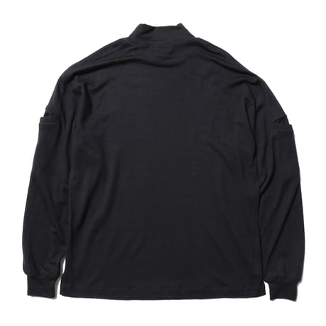 tone / AIR WOOL LONG SLEEVE SHIRT (MOCK NECK) / D.NAVY