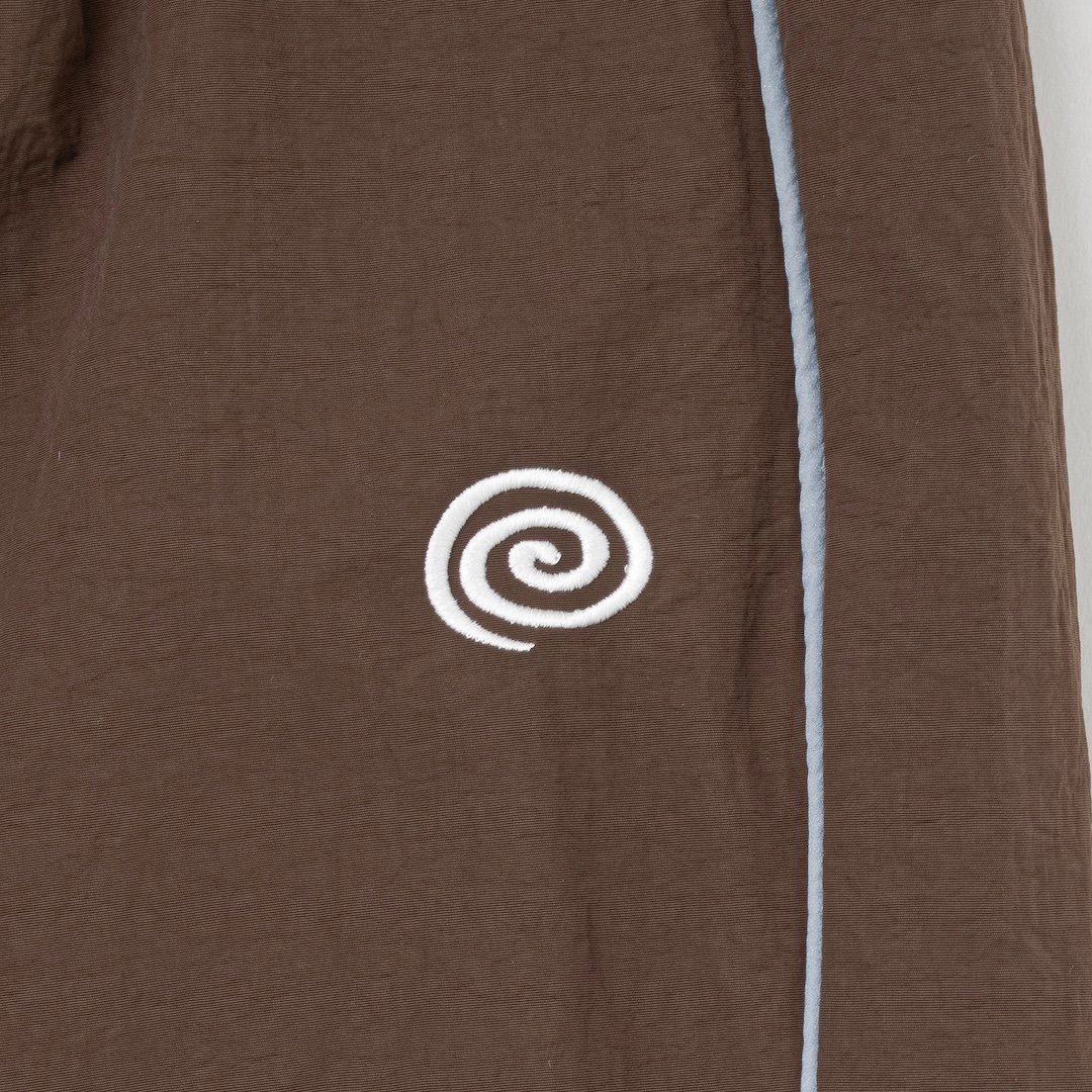 SOL soonerorlater / NYLON TRACK PANTS / BROWN |