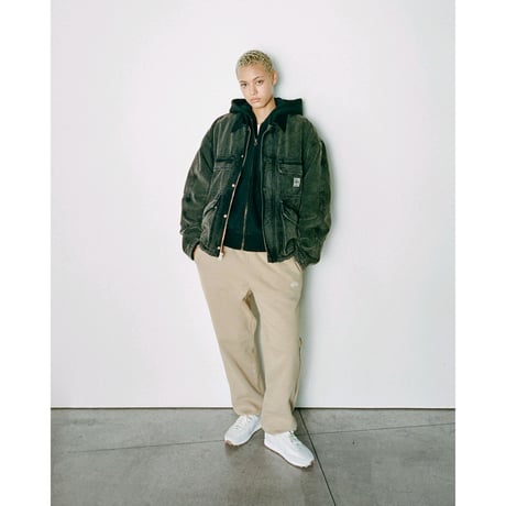 STUSSY / WASHED CANVAS SHOP JACKET / BLACK