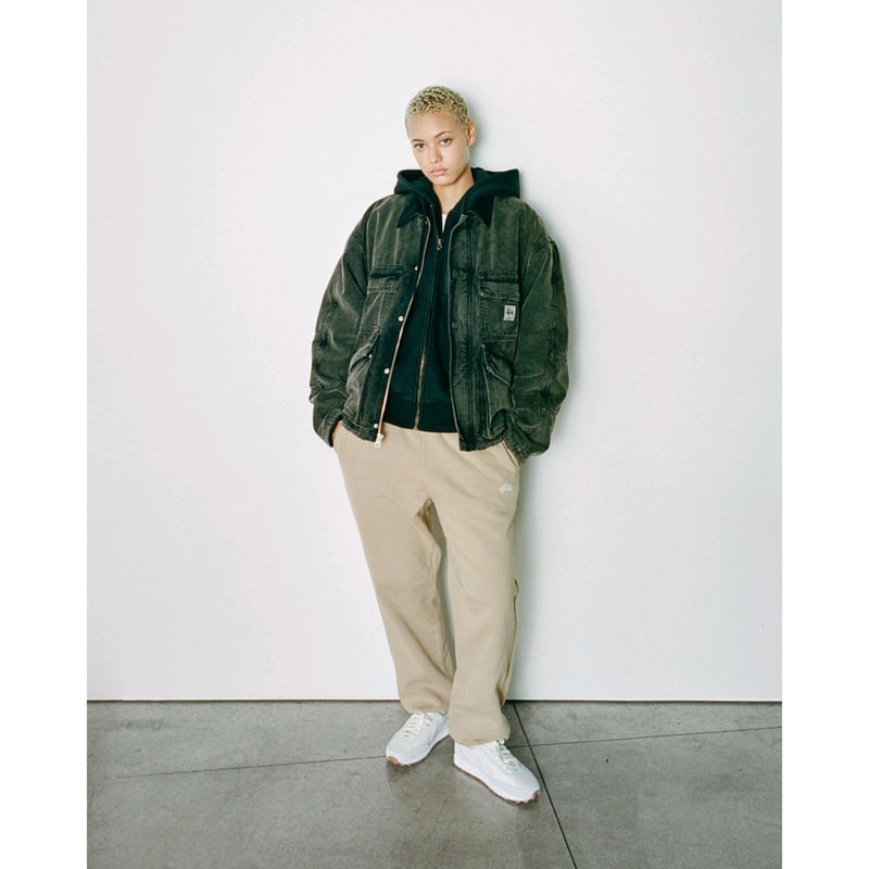 STUSSY / WASHED CANVAS SHOP JACKET / BLACK | So STUSSY / WASHED CANVAS SHOP JACKET / BLACK | So