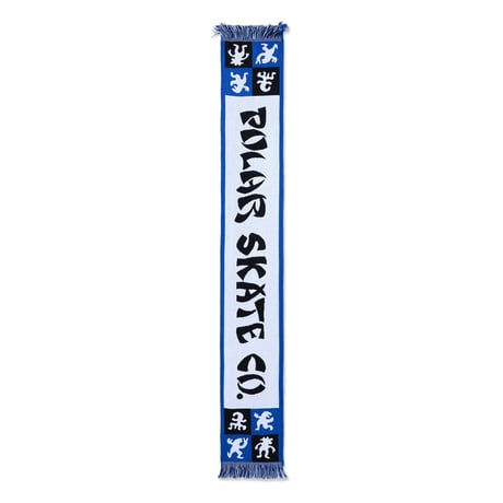 POLAR SKATE CO. / FOOTBALL SCARF / CHECKERS / BLUE