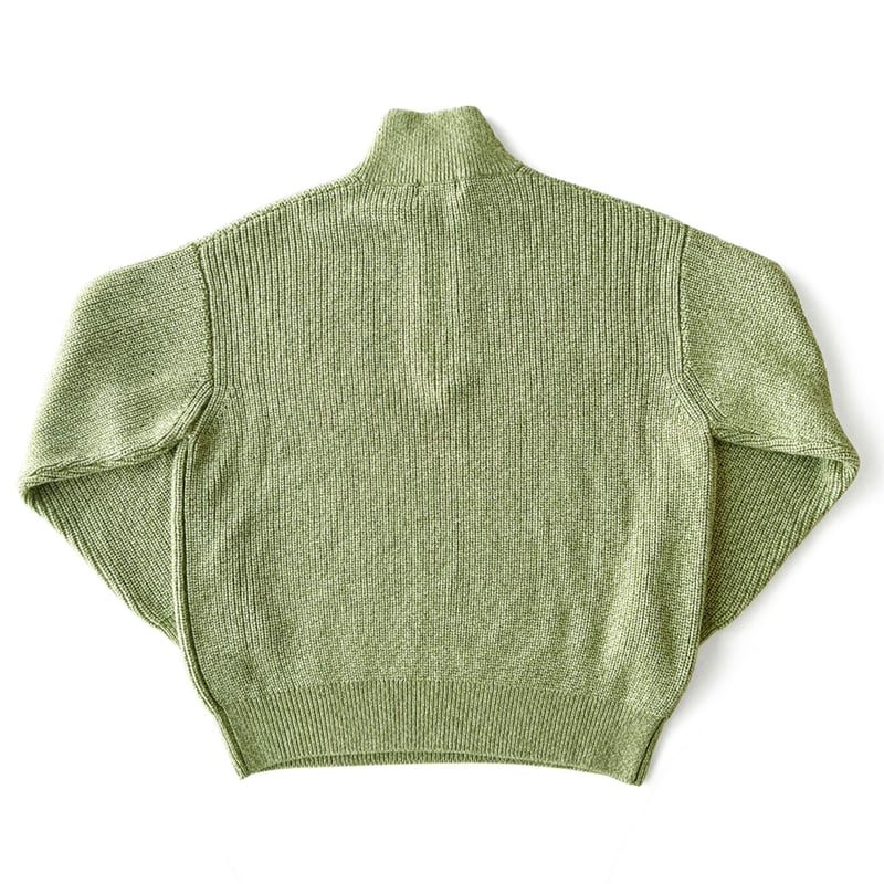 COMFORTABLE REASON / HALF ZIP KNIT / BROWN | So