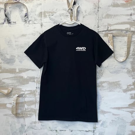 4WD  (4 WORTH DOING) / LETS HANG TEE / BLACK