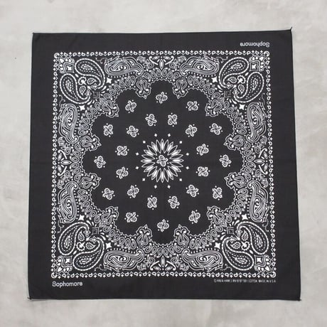Sophomore / LOGO BANDANA / BLACK