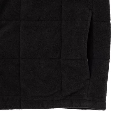 LQQK STUDIO / QUILTED BUTTON DOWN / BLACK