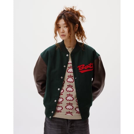 BoTT / WOLF VARSITY JACKET / FOREST